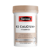 Swisse斯维诗 K2柠檬酸钙 骨骼片 90片/瓶 温和吸收不伤肠胃 高强运动职场久坐 女性中老年人补钙 澳洲进口