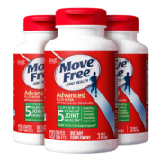 Move Free益节氨糖软骨素 维骨力绿瓶120粒*3 美国进口氨基葡萄糖营养品