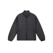 网易严选男式轻型羽绒服【新品】秋冬短款轻盈保暖休闲白鸭绒轻暖高支高密 85%白鸭绒-玄墨黑 XXL