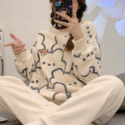 超级补贴：秋冬季 加厚法兰绒 睡衣套装 女款 款式任选