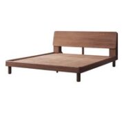 YESWOOD 源氏木语 Seattle/西雅图系列 H90B28 多功能斜靠床 胡桃色 180*200cm