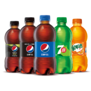 Pepsi百事可乐7喜美年达碳酸饮料瓶装300/330ml*12小胶瓶mini