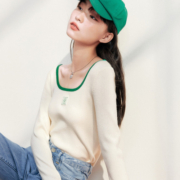 LEDIN 乐町 女士撞色打底衫 CWEED4J0282