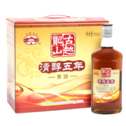 古越龙山 清醇 五年 半甜型 绍兴黄酒 500ml*6瓶 整箱装