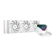 九州风神（DEEPCOOL）冰魔方360CPU一体式水冷散热器白（无限镜像冷头/三相六极马达/PWM调速/磁吸定位安装）