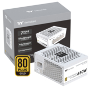 Tt（Thermaltake）额定650W 钢影Toughpower SFX 白色 电脑电源（80PLUS金牌/全模/全日系电容/附ATX转接架）