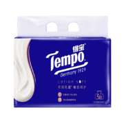 概率券: TEMPO 得宝  乳霜保湿纸巾 30抽*5包