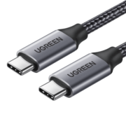 绿联Type-C全功能数据线双头PD60W快充电线ctoc投屏4K视频USB-C适用苹果iPhone15ProMax笔记本iPad华为