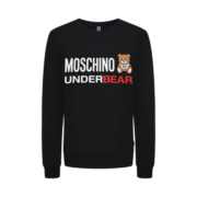 莫斯奇诺（moschino）女士小熊印花logo宽松套头休闲卫衣Z A1710 9004 黑色 S