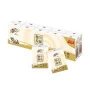 清风 手帕纸 原木纸巾 8张10包