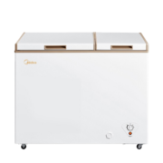 美的(Midea)202升家用冰柜双顶开双温柜一级能效省电低音冰箱囤货冷柜BCD-202DKM(E)