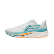 PLUS会员：LI-NING 李宁 赤兔 5 男子跑鞋 ARMS009-1 标准白/浅水蓝