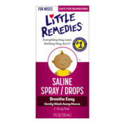 little remedies 美国进口小鼻子宝宝儿童生理盐水滴鼻剂30ML