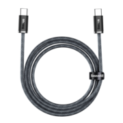 倍思 双头type-c数据线PD100W快充线c to c充电线5A适用苹果iPad Pro/MacBook华为平板手机 2米灰蓝