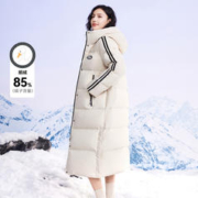 雪中飞 女式羽绒服2022冬季新款鹅绒时尚保暖立领连帽女士长款羽绒服