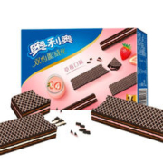 OREO 奥利奥 双心脆威化饼干 草莓口味 192g