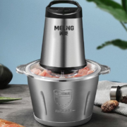 京东百亿补贴：美菱（MELING）家用电动绞肉机 加厚不锈钢款（2L单套立体刀）