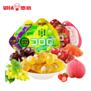 悠哈UHA 网红零食  酷露露果汁软糖  6口味随机4包 （葡萄/白葡萄/草莓/桃子/可乐/乳酸菌）52g*4