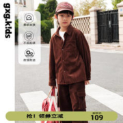 gxg.kids gxgkids童装儿童衬衫23秋冬新品男女童洋气多搭舒适长袖衬衫潮