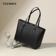 TEENMIX 天美意 包包女包牛皮单肩包女