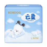 巴布豆（BOBDOG）云柔婴儿尿裤 尿不湿 超薄透气 纸尿裤-L码 24片