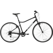 迪卡侬自行车R100城市休闲通勤单车碳钢车架6速公路自行车S-2615797
