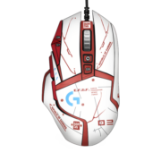 罗技（G）G502 HERO 星之守护者熊猫版SE电竞游戏鼠标 有线鼠标 RGB炫彩灯光  吃鸡鼠标 G502 -【鼠标+贴纸A款】
