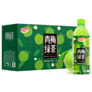 plus会员：达利园 果味茶青梅果汁饮品 青梅绿茶500ml*15瓶整箱装