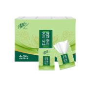 清风 茶臻丝宠 手帕纸4层*6张*24包*2条
