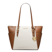 迈克.科尔斯（MICHAEL KORS）MK女包 奢侈品Charlotte托特包单肩包 香草白35T0GCFT3B