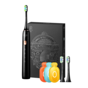 素士SOOCAS 电动牙刷 成人美白声波震动牙刷礼盒 X3S黑（配云感刷头）