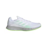 adidas阿迪达斯官方DURAMO SL男子训练备赛竞速轻盈跑步运动鞋 白/荧光绿 42(260mm)