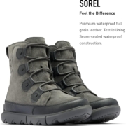 新低！Sorel 北极熊 Explorer 男士防水防滑雪地靴