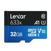 雷克沙（Lexar）32GB TF（MicroSD）存储卡 C10 U1 V10 A1 扩容内存卡 读速100MB/s 持久稳定（633x）