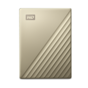 西部数据(WD) 4TB 移动硬盘 type-c My Passport Ultra 2.5英寸 金 机械硬盘 手机笔记本电脑外接 兼容Mac