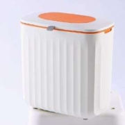超级补贴：家杰优品 可悬挂带盖 壁挂式垃圾桶 8L