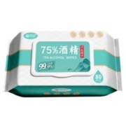 PLUS会员、概率券: 福可安 75%酒精湿巾 消毒湿巾 80抽*1包 18cm*15cm