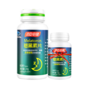 汤臣倍健褪黑素片助睡眠成人男女中老年退黑素改善睡眠非软糖 【经典款小绿瓶】褪黑素买赠共90片