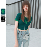 15日10点：3COLOUR 三彩 女士条纹T恤 D383N4004Z2