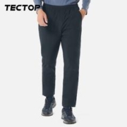 TECTOP 探拓 男士羽绒裤加厚款外穿下装冬季保暖裤女防风休闲直筒长裤 男款岩石灰 L