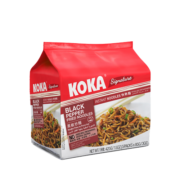 KOKA 可口方便面 黑椒炒面快熟泡面 85g*5 新加坡进口