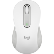 罗技（Logitech）M650无线蓝牙鼠标办公静音鼠标Mac苹果ipad男女通用双模大小手鼠标 M 白色 中小手型