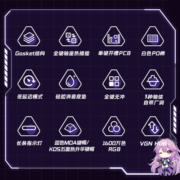 VGN V87/V87PRO 三模连接 客制化机械键盘 IP联名款 gasket结构 全键热插拔 V87PRO 阿尼亚轴 狄安娜