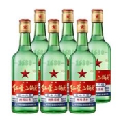 红星 北京红星二锅头大二绿瓶56度500ml*6瓶