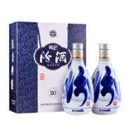 汾酒汾酒青花20 清香型白酒 53度 500ml*2 瓶（内附礼袋）