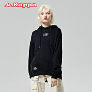 Kappa 卡帕 outlets套头帽衫女运动卫衣针织外套休闲加绒上衣