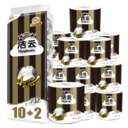 概率券:洁云卷纸 柔韧4层135克12卷厕纸