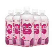 鲜汽十族 莓果味果汁汽水 瓶装碳酸饮料0脂450ml