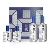 京东百亿补贴：泸州老窖 白瓶酒 礼盒 52度礼盒500ml*2+42度125ml*2