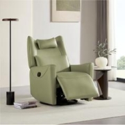 Lazboy 乐至宝 皮艺单人沙发轻奢简约经典手动GN.A622绿